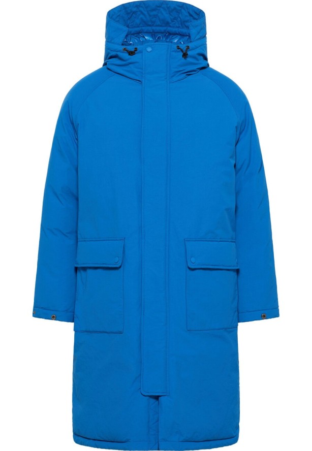 MUSTANG LONG PARKA MĘSKA KURTKA ZIMOWA CIEPŁA NA ZIME SNORKEL BLUE 1014472 5337