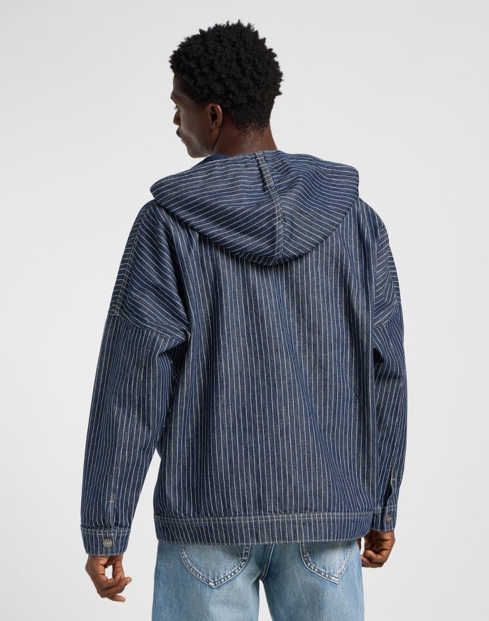 MESKA KURTKA JEANSOWA LEE DENIM ANORAK LAKE EDGE 112364127