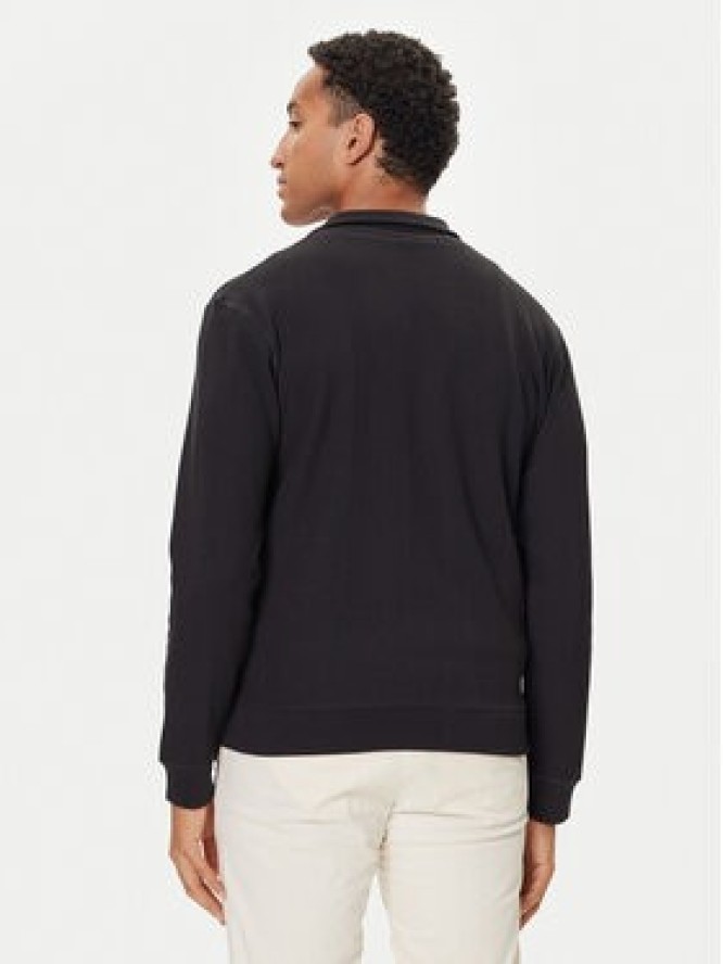 BOSS Bluza Structure 50559332 Czarny Regular Fit