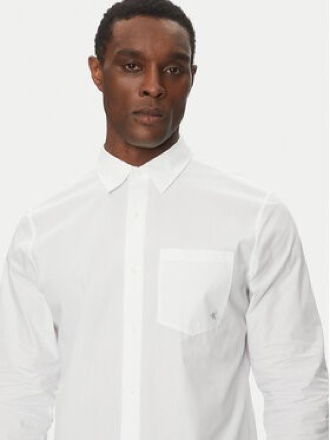 Calvin Klein Jeans Koszula LV040QM160 Biały Regular Fit