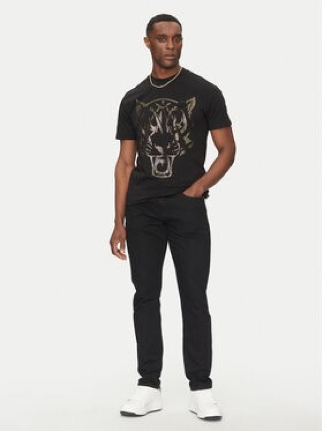 Plein Sport T-Shirt SAEC MTK8009 STE001N Czarny Regular Fit