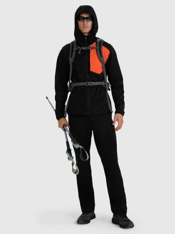 4F Kurtka softshell wiatroodporna membrana 8000 męska - czarna M