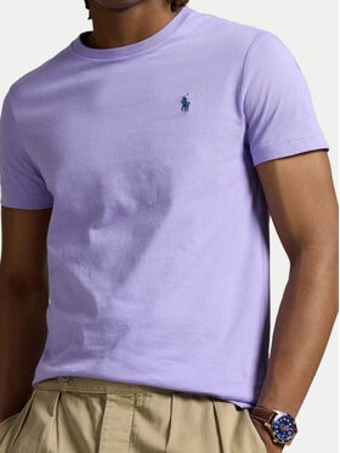 Polo Ralph Lauren T-Shirt 710671438434 Fioletowy Custom Slim Fit