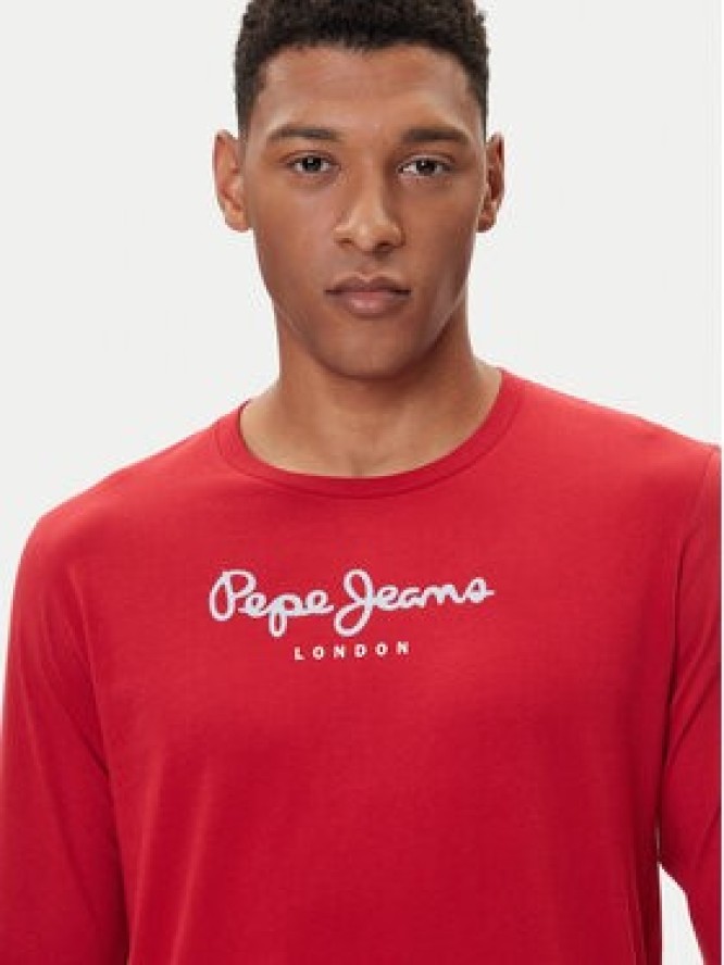 Pepe Jeans Longsleeve Eggo Long N PM5010135 Czerwony Regular Fit