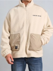 Bluza crewneck - beżowy