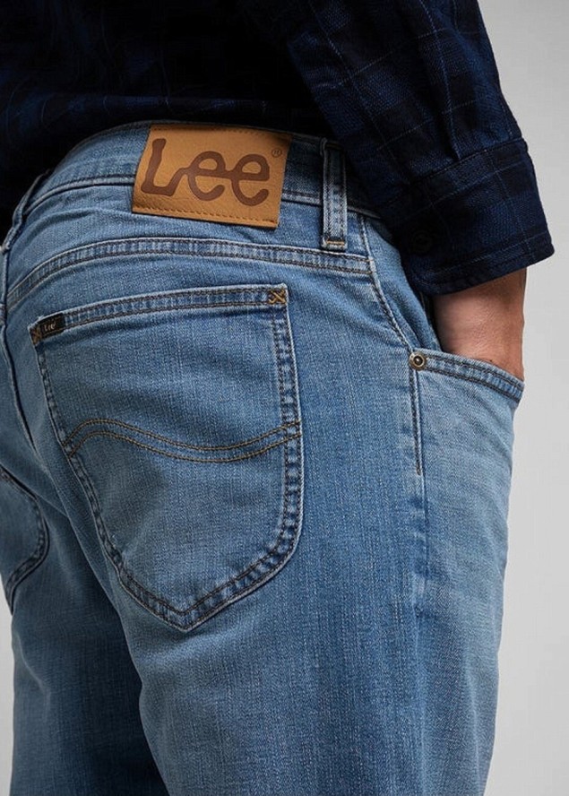 LEE RIDER MĘSKIE SPODNIE JEANSOWE JEANSY DŻINSY MID STONE WASH L701NLWL 112318844