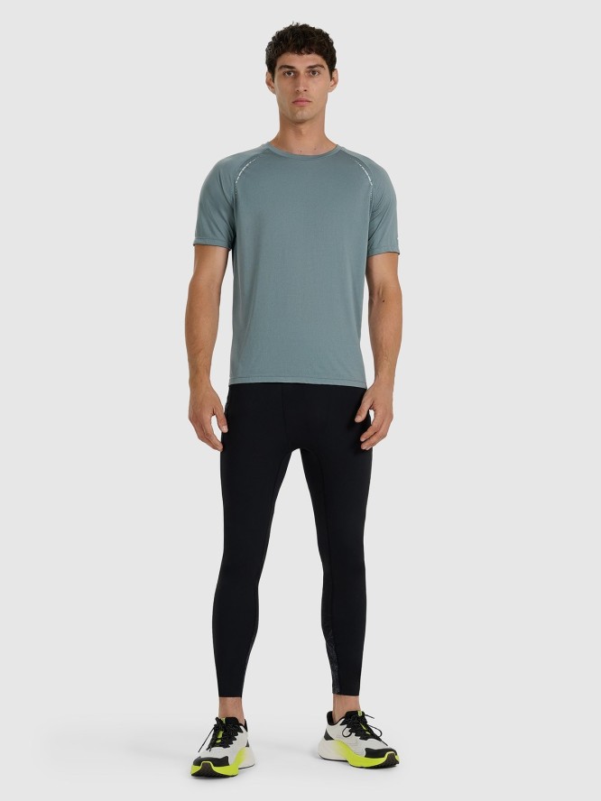 4F Koszulka do biegania szybkoschnąca męska - szara L