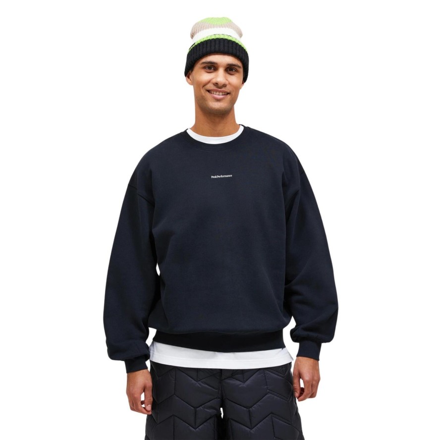 Bluza Peak Performance męska Original Terry Crew czarna - XL