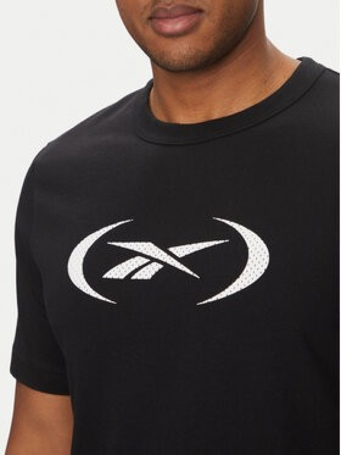 Reebok T-Shirt 100214159 Czarny Regular Fit