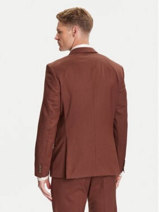 BOSS Garnitur H-Huge 50546080 Brązowy Slim Fit