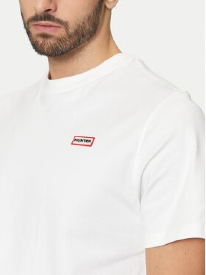 Hunter T-Shirt HARM0039242 Biały Regular Fit