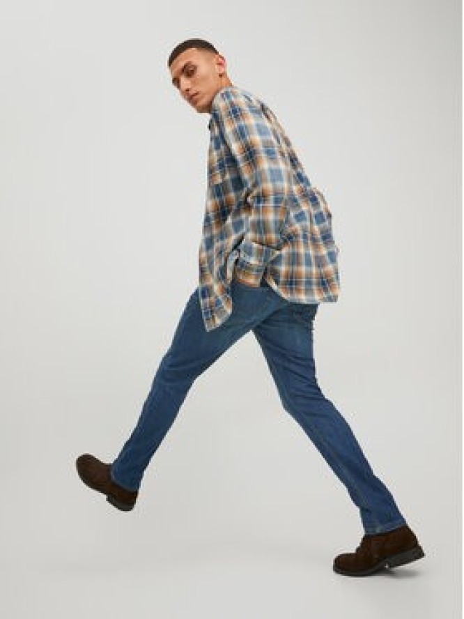 Jack & Jones Jeansy Glenn 12224987 Granatowy Slim Fit