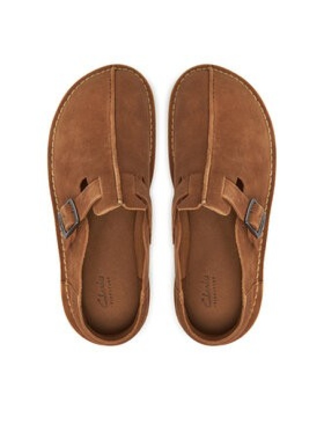 Clarks Klapki Solsbury 26180881 Brązowy