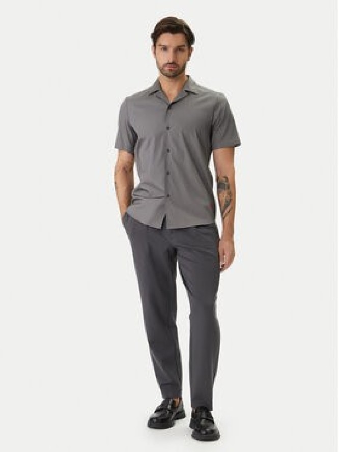 HUGO Koszula Ellino 50560584 Szary Relaxed Fit