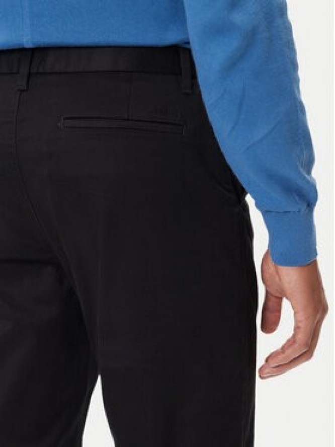 Calvin Klein Chinosy LV040EM633 Czarny Slim Fit