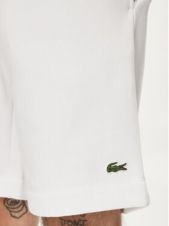 Lacoste Szorty sportowe GH9627 Biały Regular Fit