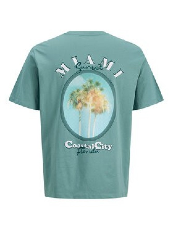 Jack & Jones T-Shirt City Photoprint 12288353 Zielony Regular Fit