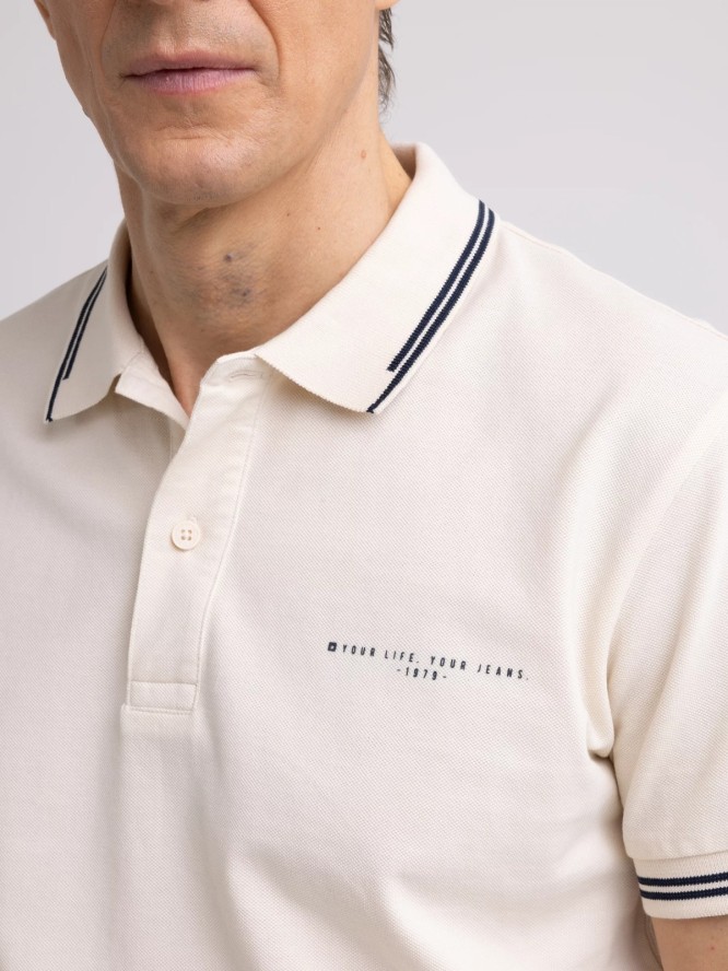 Koszulka męska polo kremowa Wladym 103