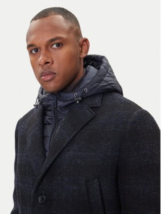 Geox Płaszcz zimowy Claudio M5615A T3289 F0388 Granatowy Regular Fit