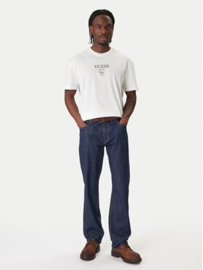 Guess Jeans T-Shirt M6RI45 K8HM0 Biały Oversize