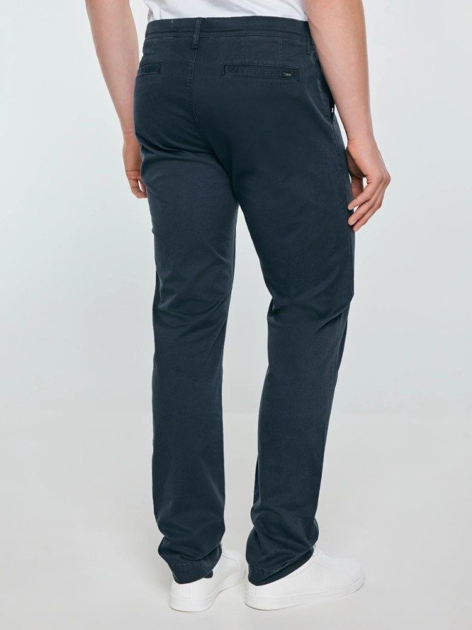 Spodnie męskie chinosy granatowe Hektor 404