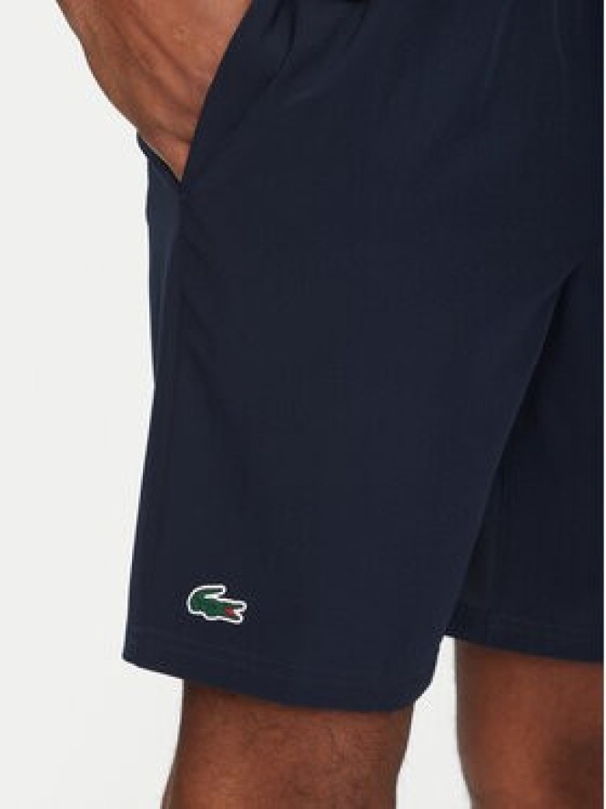 Lacoste Szorty tenisowe GH7413 Granatowy Regular Fit