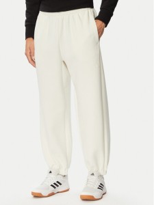 adidas Spodnie dresowe Soft Lux KF8574 Kremowy Regular Fit
