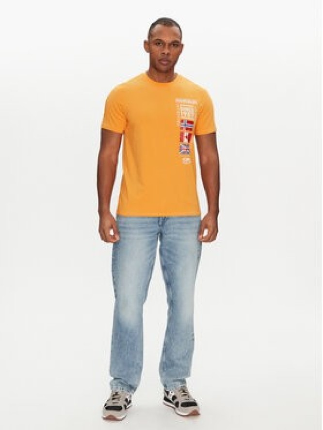Napapijri T-Shirt S-Turin NP0A4HQG Pomarańczowy Regular Fit