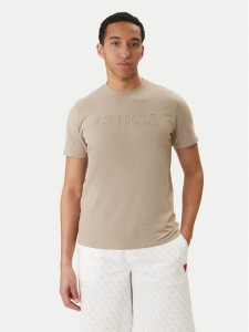 Guess T-Shirt Z2YI11 J1314 Beżowy Regular Fit
