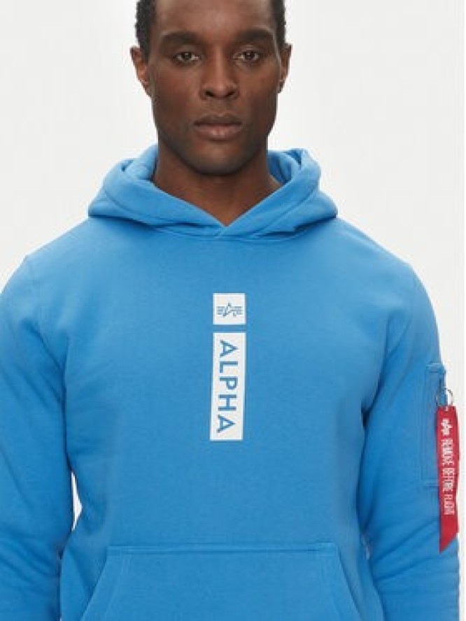 Alpha Industries Bluza Puff Print 146338 Niebieski Regular Fit