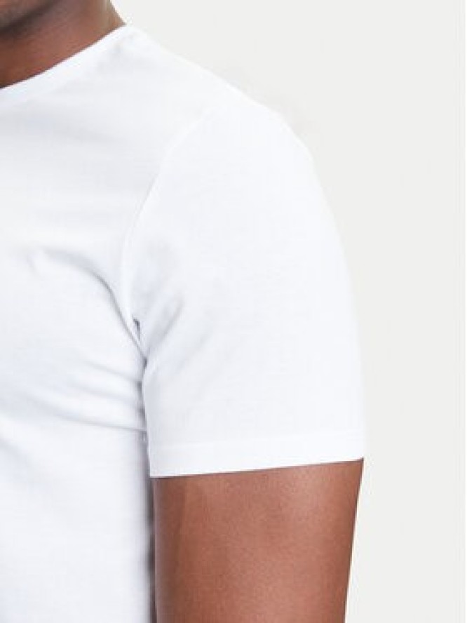 Calvin Klein Jeans T-Shirt Center Monogram LV04RC857G Biały Regular Fit