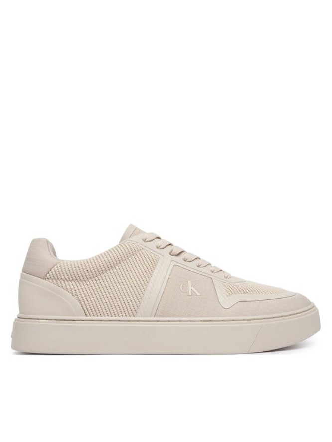 Calvin Klein Sneakersy Classic Cups Laceup Knit HM0HM02130 Beżowy