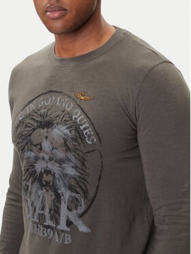 Aeronautica Militare Longsleeve 252TS2485UJ00708 Szary Regular Fit
