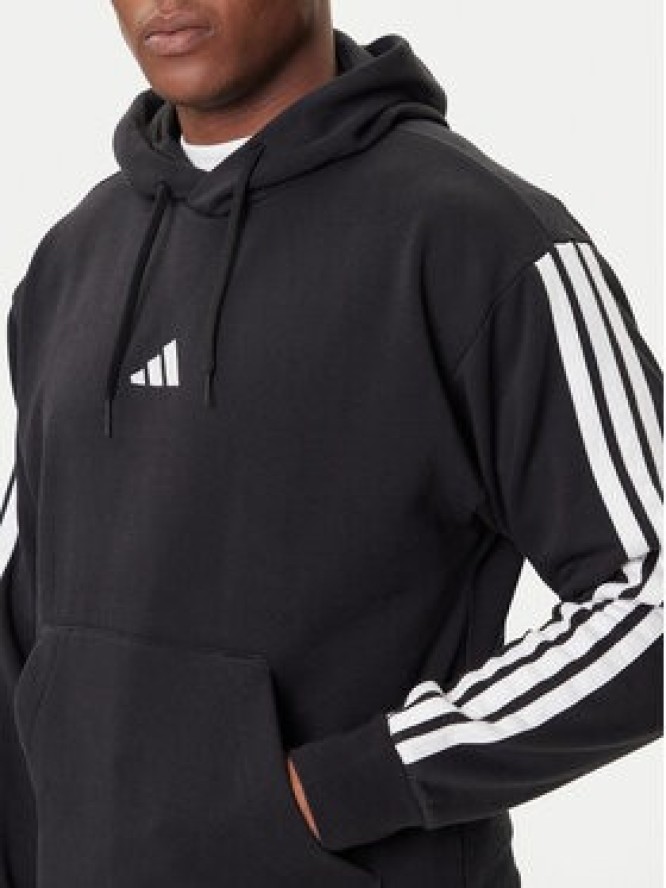 adidas Bluza Essentials 3-Stripes JE6297 Czarny Regular Fit