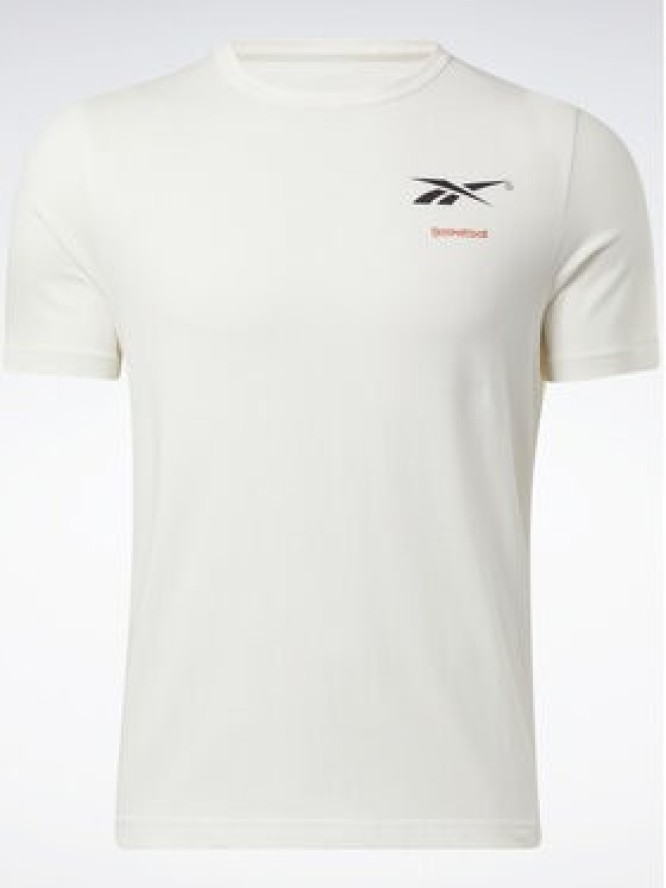 Reebok T-Shirt Reebok Basketball Court Top T-Shirt HN5804 Biały Relaxed Fit