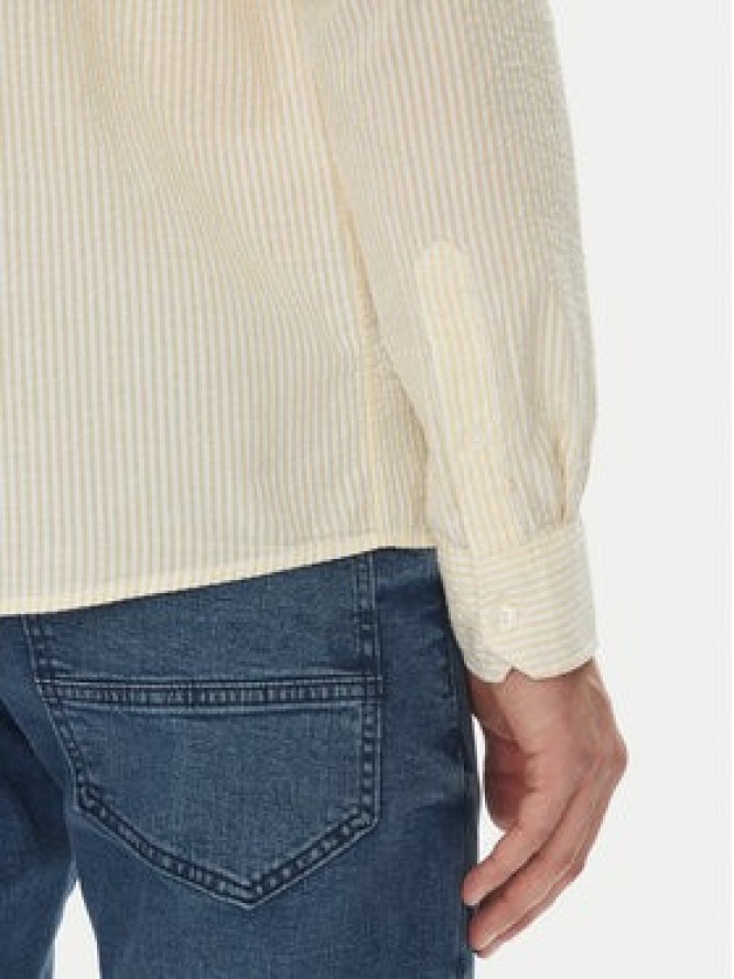 INDICODE Koszula Cari 20-351 Żółty Regular Fit