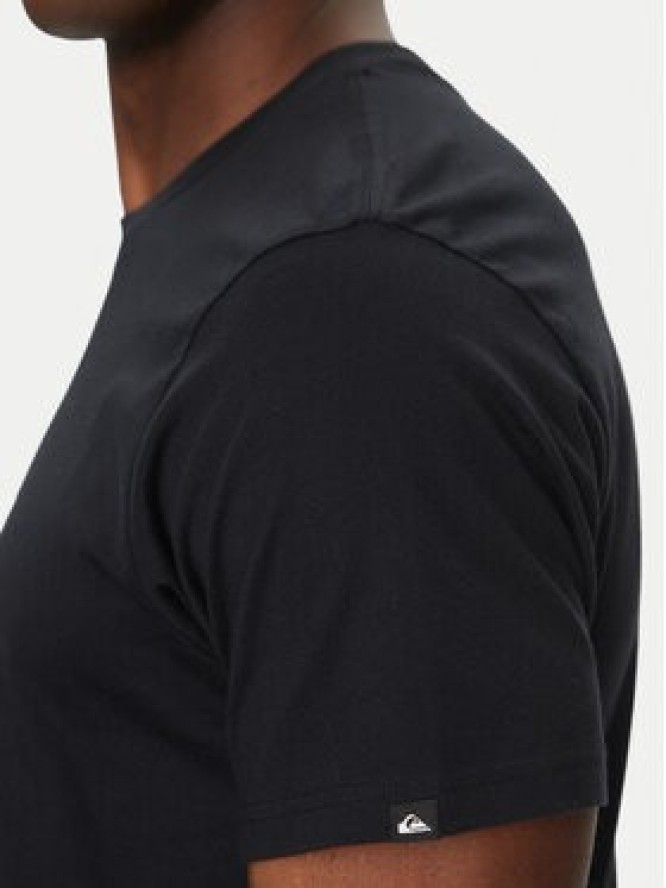 Quiksilver T-Shirt EQYZT08062 Czarny Regular Fit