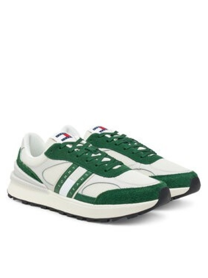 Tommy Jeans Sneakersy Tjm Technical Runner Ess EM0EM01537 Zielony