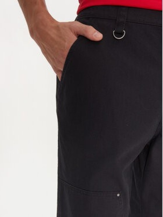 Champion Spodnie materiałowe 220506 Czarny Straight Leg