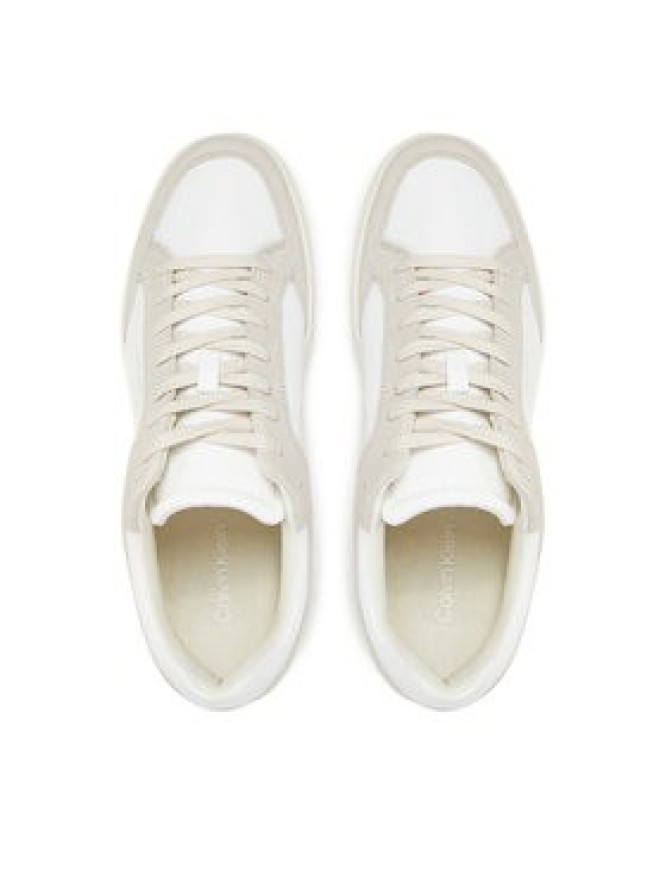Calvin Klein Sneakersy Low Top Lace Up Repreve Mix HM0HM01802 Biały