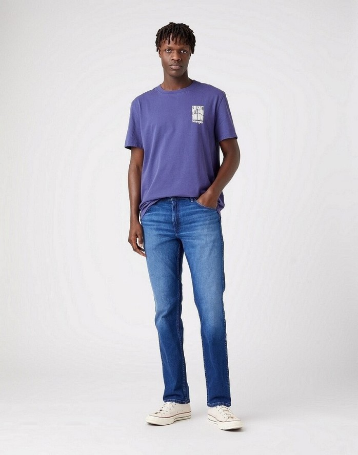 WRANGLER GREENSBORO MĘSKIE SPODNIE JEANSOWE JEANS DŻINSY HEARTBREAKER W15QYI23A 112320205