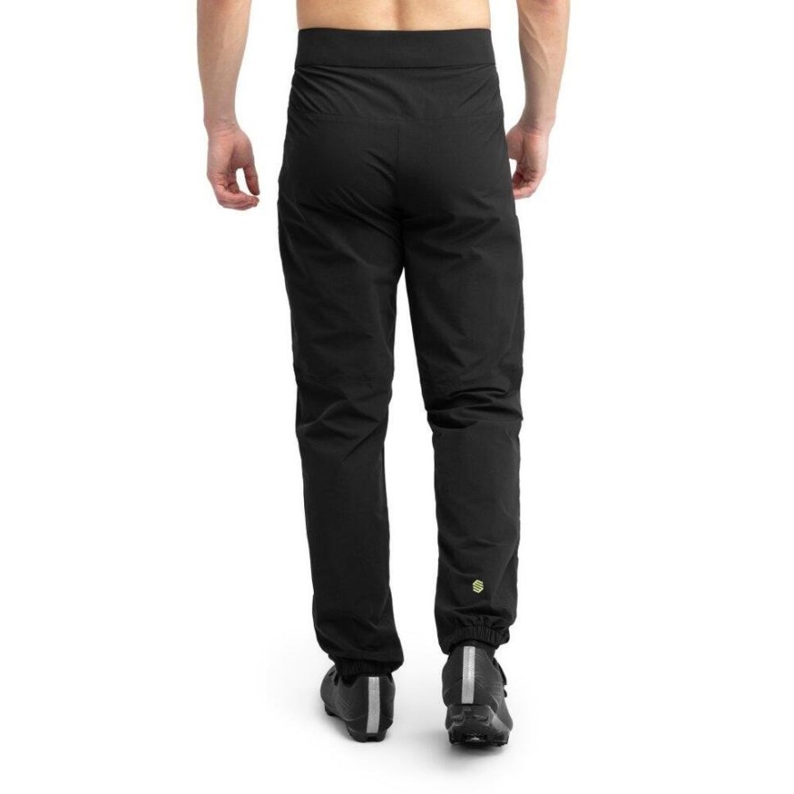 Męskie długie spodnie rowerowe MTB Kolarstwo Siroko MTB Drivetrain Black