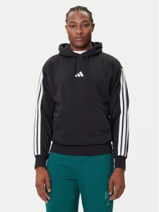 adidas Bluza Essentials 3-Stripes JE6297 Czarny Regular Fit