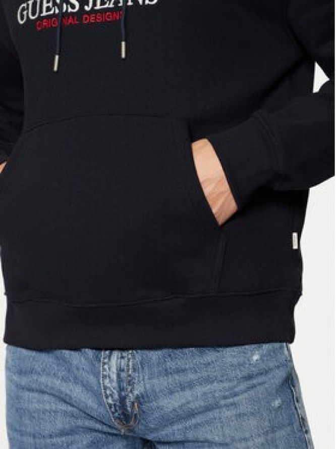 Guess Jeans Bluza M4YQ23 K9V31 Granatowy Regular Fit