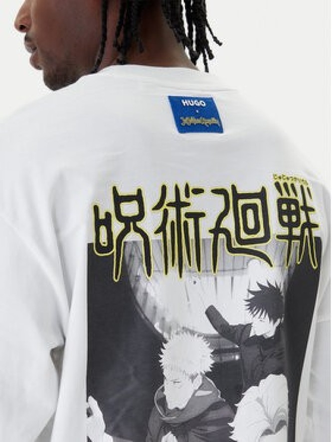 HUGO Longsleeve Nichaboso JJK 50554835 Biały Relaxed Fit