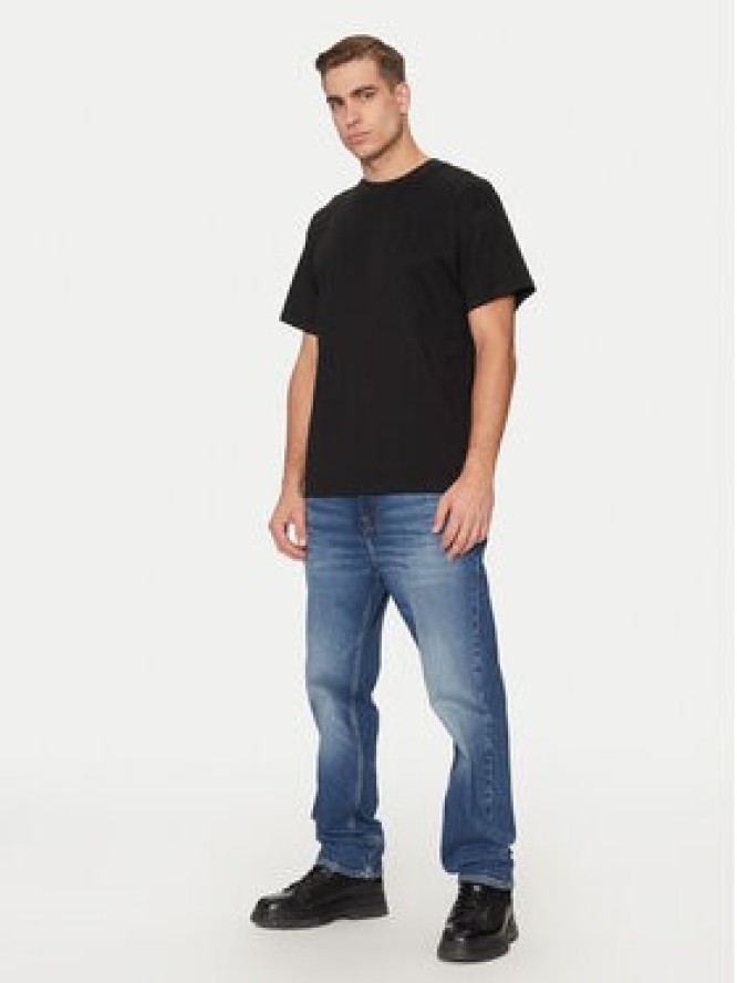 Schott NYC T-Shirt TSCLIFF1 Czarny Regular Fit