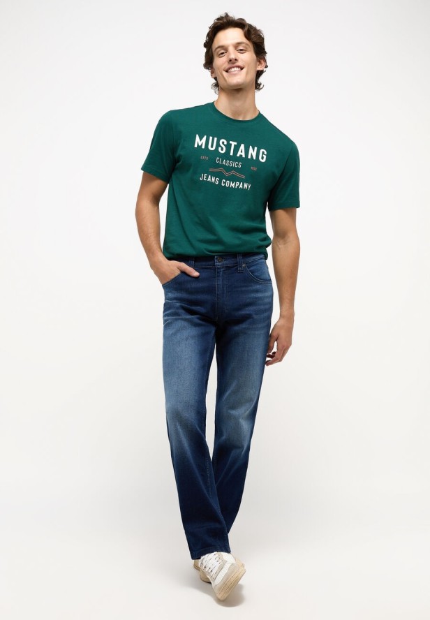 MUSTANG Tramper Straight MĘSKIE SPODNIE JEANSOWE JEANSY DŻINS Denim Blue 1014738 5000 982