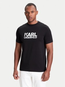 KARL LAGERFELD T-Shirt 755087 553235 Czarny Regular Fit