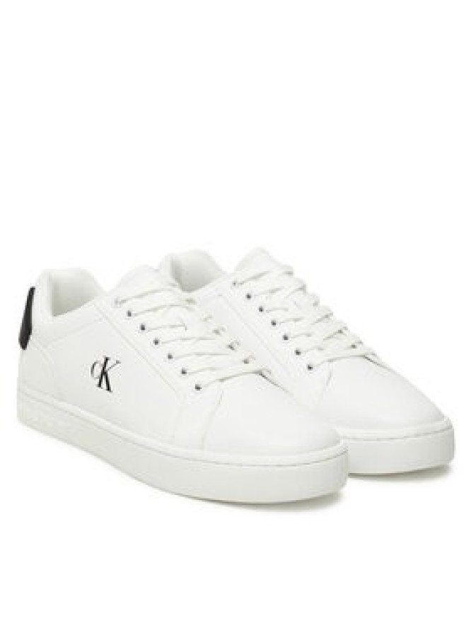 Calvin Klein Jeans Sneakersy Classic Cupsole Ru Patch Lth YM0YM01297 Biały