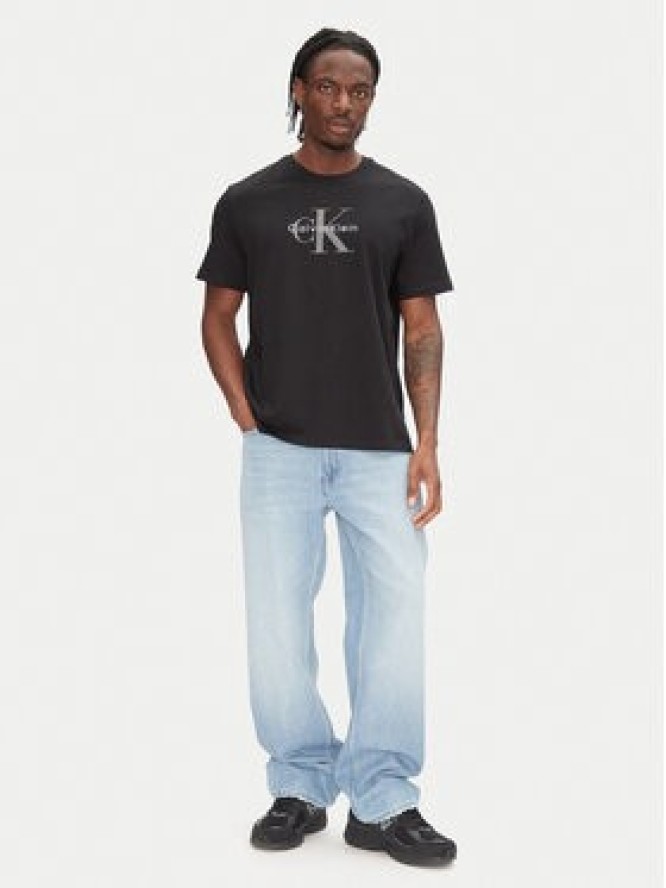 Calvin Klein Jeans T-Shirt Hero Monologo LV04RB862G Czarny Regular Fit